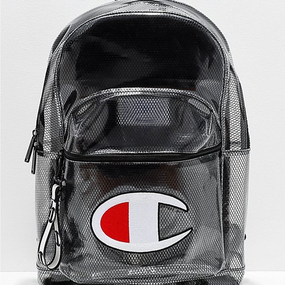 NWT Champion Supercize Clear Backpack - Black - Picture 5 of 5